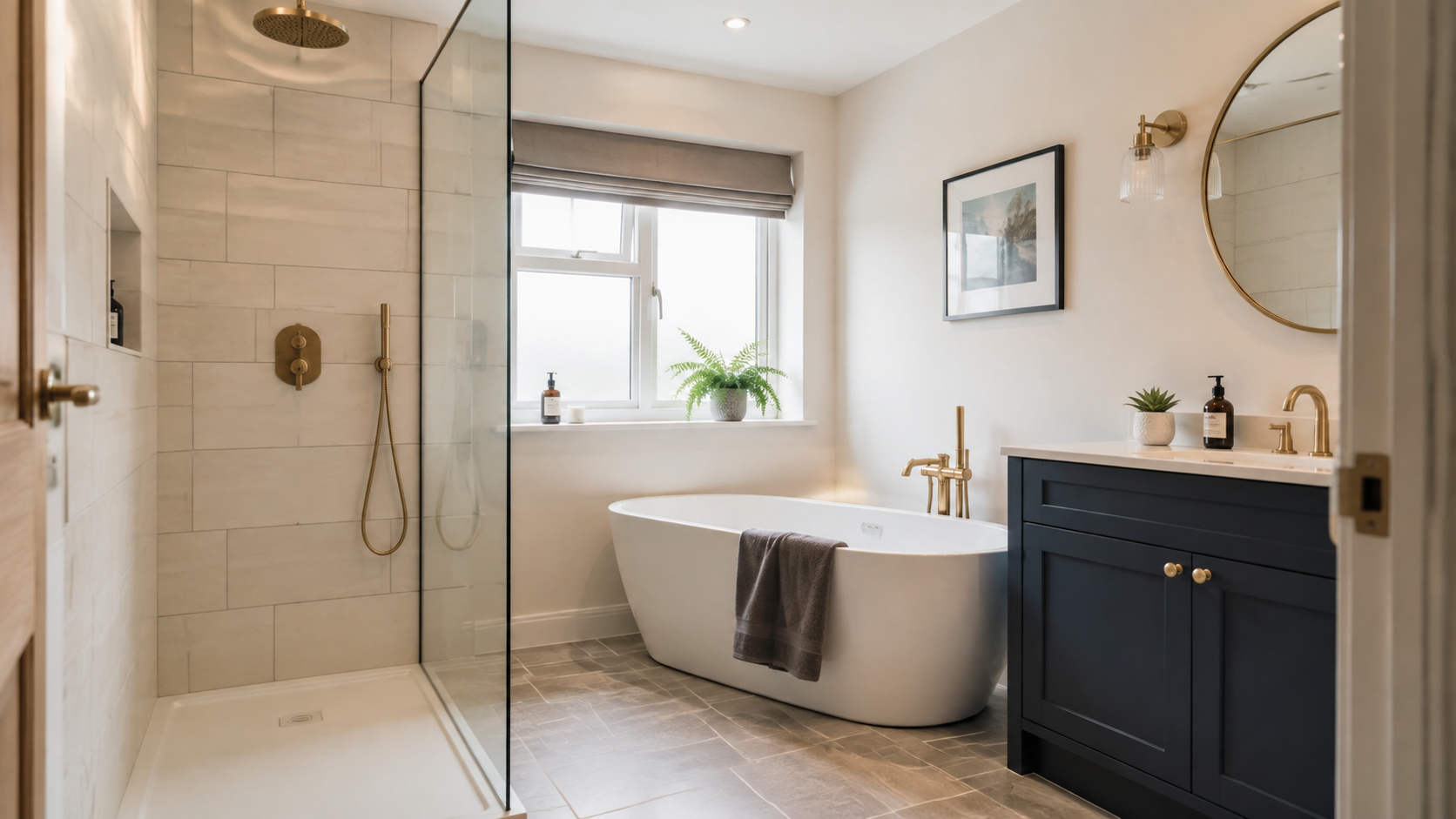 Newly fitted bathroom in a Lisburn home